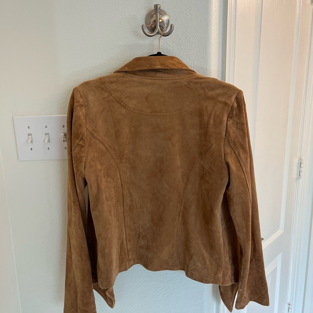 Lulu's Camel Suede Jacket for Women - Picture 3 of 3